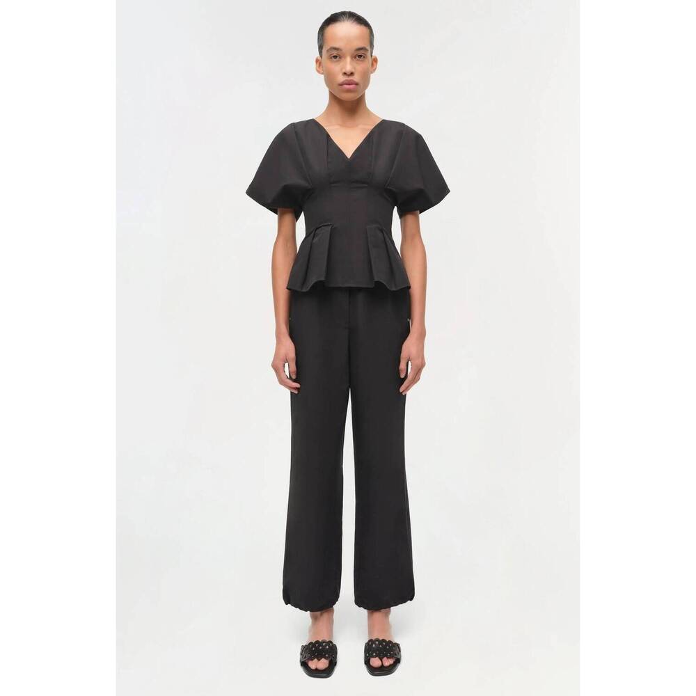 NEW SIMKHAI rozen v-neck top in black
